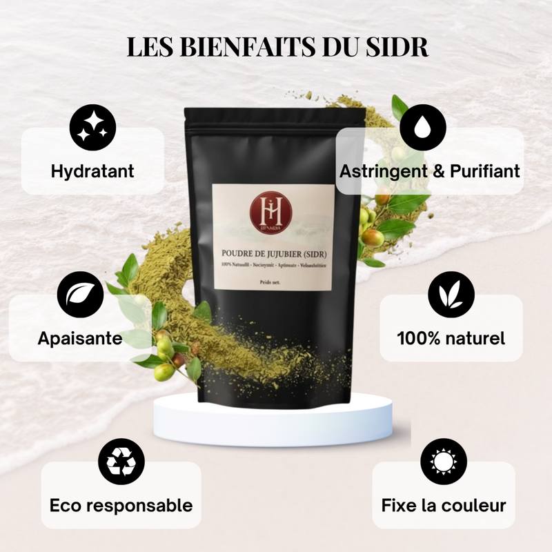 HINALYA Royal Sidr Powder – jujube powder for hair and face, product view