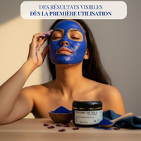 Poudre de Nila Bleue HINALYA – masque visage naturel au Nila