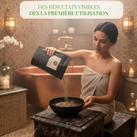 Poudre de Tabrima Royale HINALYA – préparation du rituel traditionnel du hammam marocain