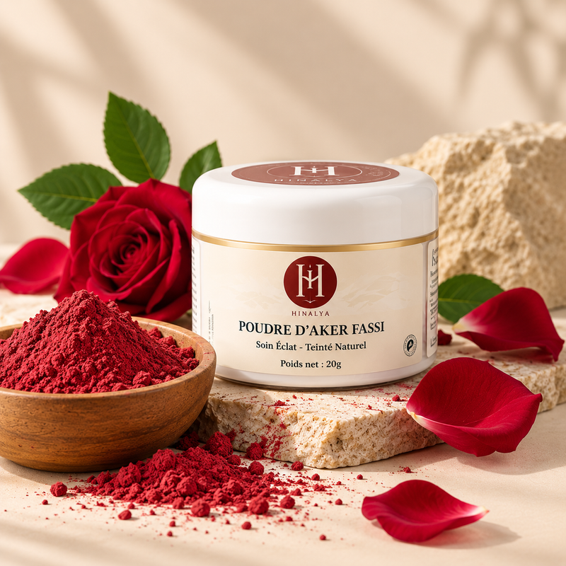 Poudre d'Aker Fassi HINALYA – rituel beauté naturel pour le teint